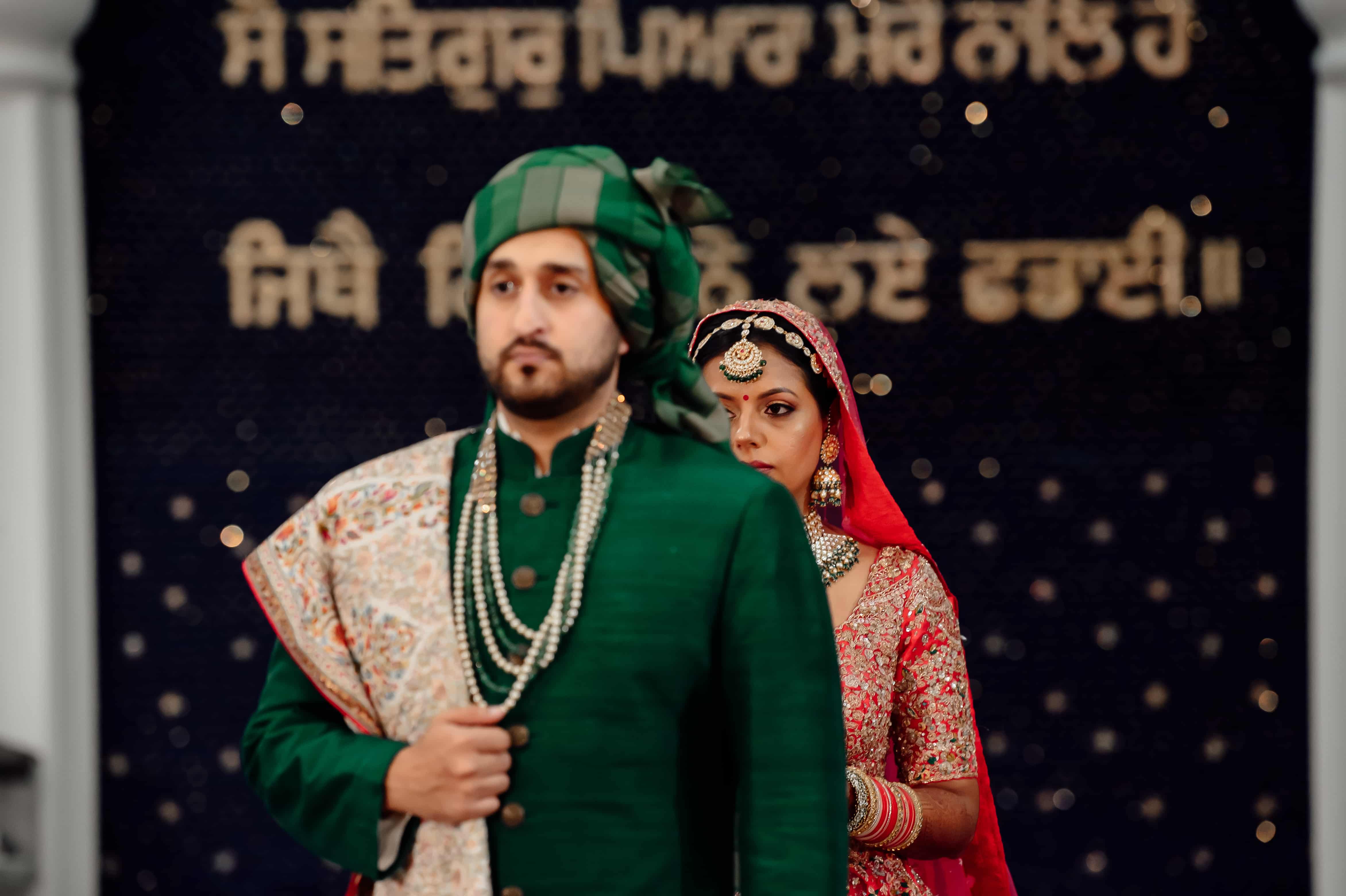 Bride in white outfit